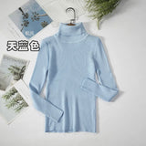 Fongt Sweater Woman With Bottom Shirt Autumn And Winter New Long Sleeves To Keep Warm Body Solid Color Knitted