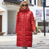 Winter Coats Women Multicolor Classic Design Long Hooded Thickened Warm Down Jacket Casual Pocket Ladies Parka