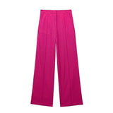 New Women's Double-Breasted Suit Jacket Straight Trousers 8194394 8003394-Outfit