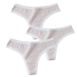 Pcs/Set Women Panties G-String Underwear Fashion Thong Sexy Cotton Panties Ladies G-string Soft Lingerie Solid Low Rise