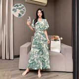 French Temperament, High Sensibility, Long Skirt, Sweet, Fragrant Wind, Aging Design, Thin Pink Dress-Outfit