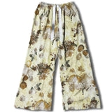 Fongt High-End Cotton Pyjamas Ladies Summer Thin Artificial Silk Home Leisure Long Trousers Straight Can Be Worn Outside