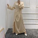 Sleeve Elegant Graceful Solid Color Three-piece
