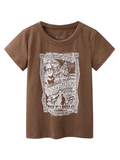 Vintage Comic Graphic Short Sleeve Tee-Outfit