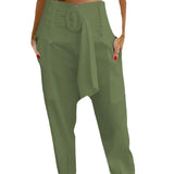Summer Casual Zipper High Waist Pocket