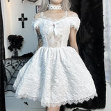 Autumn And Winter Women's Temperament Lace Splicing Sling Net Sexy Fashion Dress-Outfit