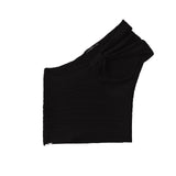 Spring Rib Knitted Asymmetrical Blouse 4240001-Outfit