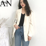 Blazer Women's New 2023 Korean Version Spring and Autumn Casual Loose Professional Suit Top Blazer for Women Blazer