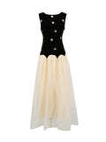 Fongt Design Dress Women 2025 Summer New Elegant Wind Nail Design Feel Sleeveless Body