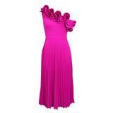 Fongt Shoulder Collar High-Rise Dress Party Party Dress