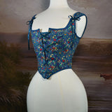 Fongt Strawberry Berry French Court After Strapped Corset Retro Bouquet Of Fish Bone Corset