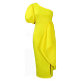 Fongt Women's Dress 2025 New Twill Open-Coated Loaf Dress Sexy Dress