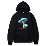 Sweatshirt Colorful Mushroom Print Hooded Casual
