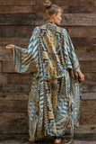 Fongt And White Tie-Dyed Cardigan Beach Dress Bikini Blouse Swimsuit With Cardigan Sunscreen Holiday