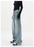 Light Blue Wash Baggy Boyfriend Jeans-Outfit