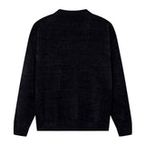 Spider Print Loose Sweater-Outfit