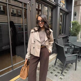 Fongt 2025 Autumn New Women's Design With A Windbreaker Short Jacket Jacket