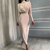 Collar Slim Length Long Sleeve Casual Party