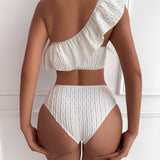 2023 New Split Lotus Edge Split Swimsuit Bikini