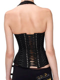 Fongt With The Same Strap To The Waist Hanging Neck Deep V-Neck Vest Sexy Hottie Thin Short Repair Top