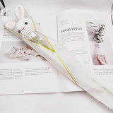 Fongt Woven Rabbit Head Sunflower Sunflower Wool Knitting Flowers Send Bestie Imitation Bouquet Finished Products-Outfit