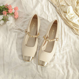 Fongt Mary Jane Women's Shoes 2024 New Color Single Shoes Women Summer New Chinese 100 Collocation Skirt Cheongsam Single