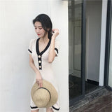 Summer Dress New Short Chic Minimal Dress Women's Dress Summer Sexy Hepburn Small Black