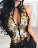 Front Solid Sleeveless