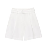 Fongt Homemade New Women's Oceaned Bags Vest With Belt Casual Shorts