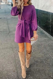 Waist Long Sleeve Mini