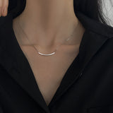 Square Shell Necklace-Outfit