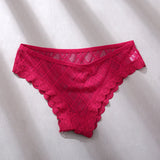 Women's Lace Panties Sexy Hollow Out Briefs Female Underwear Soft Panties Breathable G String Women's Underpants