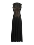 Fongt Dress Women's Spring 2025 New Empty Vest Sleeveless High Waisted