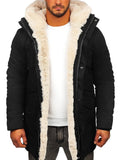Fongt Single Fur Hooded Jacket Thick Warm Coat Wish Imitation Leather Wool Cotton Coat