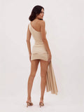 Fongt And Winter New Women's Fashion Elegant Round-Collar Knitted Dress Striped Dress Long Thin