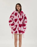 Heart Pattern Hooded