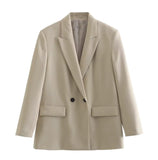 Fongt Women's Explosive Fashion Casual Temperament Commute Multi-Color Suit Long-Sleeved Coat