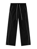 Fongt Overalls For Men And Women's Fashion Logo Straight Jazz Dance Summer Thin Speed Dry Casual Versatile Sweatpants-Outfit