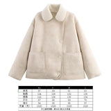 Fongt Women's Autumn And Winter New Double-Sided Collar Long Fur Locomotive Wind Jacket Jacket Jacket
