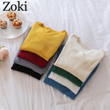 Sexy V Neck Women Pullover Sweater Fashion Autumn Winter Long Sleeve Knitted Jumper Top Casual Korean Slim Basic