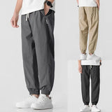Fongt Workwear Men's Loose Trousers 2025 Spring And Summer Fashion Nine-Point Halen Pants Fashion Men's Casual Pants
