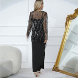 New Autumn Clothes, Women's Sequins, Tassel Blouse, Halter Skirt, Two-Piece Set-Outfit