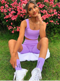 Ribbed Shorts Women Summer High Waist Biker Shorts White Bodycon Jogging Cycling Casual Shorts Loungewear Black 2020