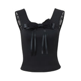 Fongt S Women's Summer 2024 New Sexy Pure Desire Bow Decoration Stylish Short