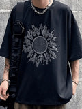 Men's Darkness Sun Graphic Tee-Outfit