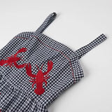 Fongt 2025 New Women's Cotton Embroidery Sling Dress