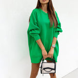 Long Sleeve Warm Sweatshirts Green Long Hoodies