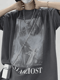 Men's Mist Ghost Graphic Tee-Outfit