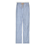 Fongt Wind Dopamine Contracted Stripe Casual Pants Female Low Waist Lace Splicing Straight Tube-Outfit