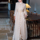 Fongt Temperament Elegant Dress Suit Women 2025 Spring And Summer New Round-Neck Dress + Jacket Suit Women Two